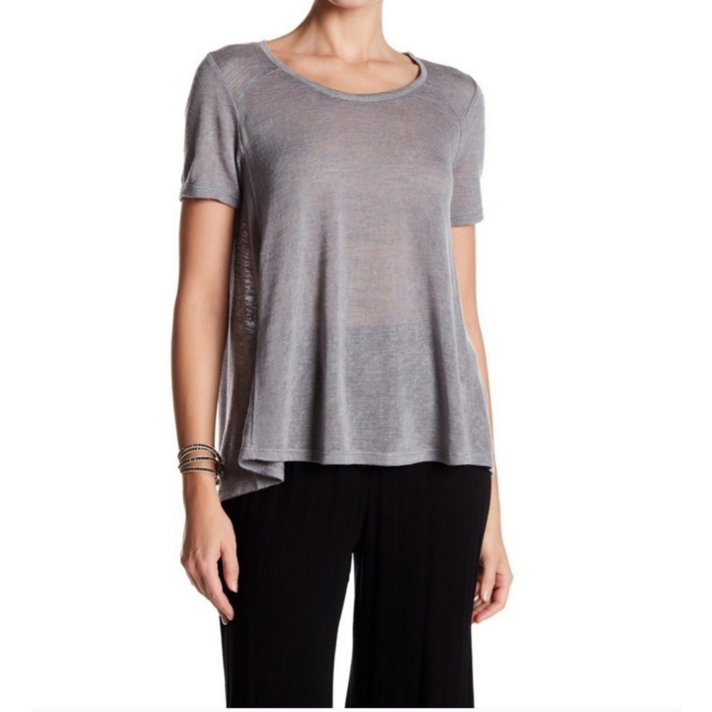 New! Tart Semi Sheer Scoop Neck Tee